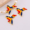 Enlace Guacamaya Honduras esmaltado y baño 18k