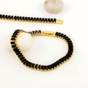 Pulsera con zirconias  baño 18k