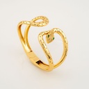Brazalete  serpiente con zirconias baño 18k  baño 18k