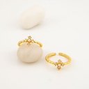 Anillo delgado ajustable  baño 18k 