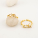 Anillo delgado ajustable  baño 18k 