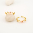 Anillo delgado ajustable  baño 18k 