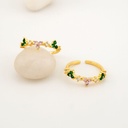 Anillo delgado ajustable  baño 18k 