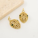 Dije en forma serpiente micropave y baño 18k 