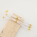 pulsera ajustable de hilo y baño 18k