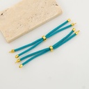 pulsera ajustable de hilo y baño 18k
