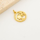 Dije Barbie con madre perla baño 18k