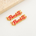 Enlace Barbie esmaltado baño 18k