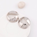 Aretes chunky livianos  baño 18k pin de plata