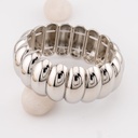Pulsera chunky elastica  baño 18k