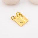 Dije medalla religiosa baño 18k