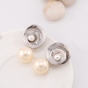 Aretes C baño 18k pin de plata