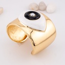 Brazalete chunky ojo turco baño 18k