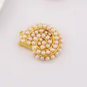 Dije caracol perlas con baño 18k