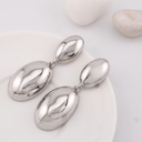 Aretes colgantes baño 18k pin de plata