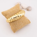 Pulsera brazalete trenzada acrilica baño 18k