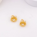 Dije almeja con zirconias baño 18k