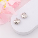 Dije de corazon solido mini baño 18k