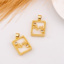 Dije de mama con concha nacar baño 18k