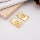 Dije medalla religiosa madre perla con baño 18k