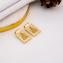 Dije escapulario con perlas y baño 18k