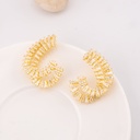 Aretes stud con zirconia baño 18k