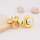 Anillo Ajustable con perla baño 18k