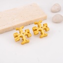 Aretes de marca T baño 18k