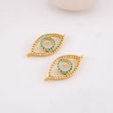 Enlace ojo turco micropave y baño 18k