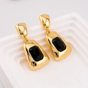 Aretes colgantes con zirconia baño 18k
