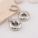 Aretes cogantes doble uso con zirconias baño 18k
