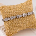 Pulsera  calidad premiun con zirconias baño 18k