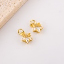  Dije mini estrella micropave y baño 18k