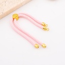Pulsera ajustable de hilo en baño 18k