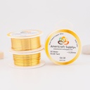 Alambre AAA antitarnish para bisutería calibre 28 de cobre con baño de plata y recubrimiento con polímero.