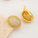 Aretes PREMIUN stud con zirconias baño 18k