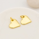 Dije corazon 12 mm baño 18k