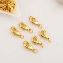 Broche Perico con boble argolla 15 mm Acero con baño 18k 