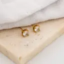 Aretes piercing con zirconia redondo acero inoxidable