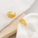 Aretes earcuff con zirconias baño 18k