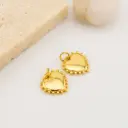 Dije corazon con baño 18k