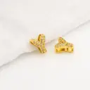 Dije en micropave con baño 18k letra Y