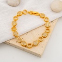 Pulsera premiun eslabones con zirconia y  baño 18k