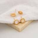  Patentes madre perla en micropave goldfilled