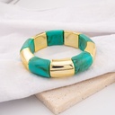 Pulsera elastica en tendencia baño 18k