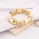 Pulsera elastica en tendencia baño 18k