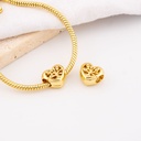 charm de corazon y baño 18k