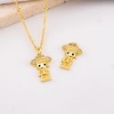 Dije micropave niña catracha  baño 18k