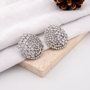 Aretes stud con zirconia plata baño 18k