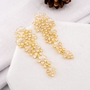 Aretes colagantes elagantes pin de plata baño 18k